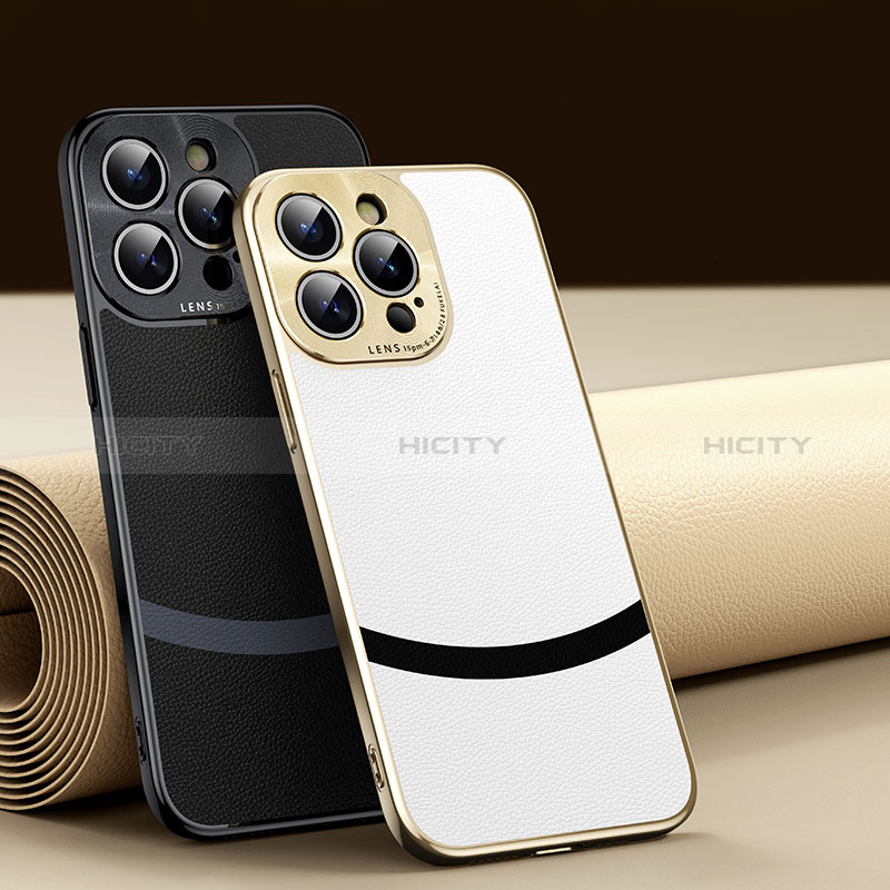Funda Lujo Cuero Carcasa PD2 para Apple iPhone 15 Pro