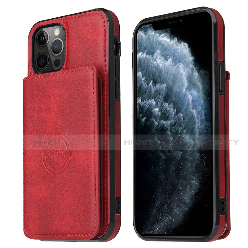 Funda Lujo Cuero Carcasa R01 para Apple iPhone 12 Pro