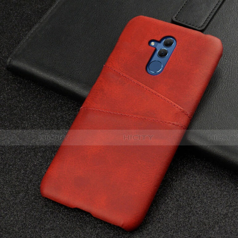 Funda Lujo Cuero Carcasa R01 para Huawei Mate 20 Lite Rojo