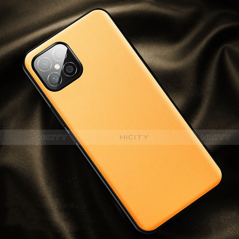 Funda Lujo Cuero Carcasa R01 para Huawei Nova 8 SE 5G Amarillo