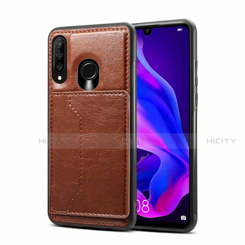 Funda Lujo Cuero Carcasa R01 para Huawei P30 Lite