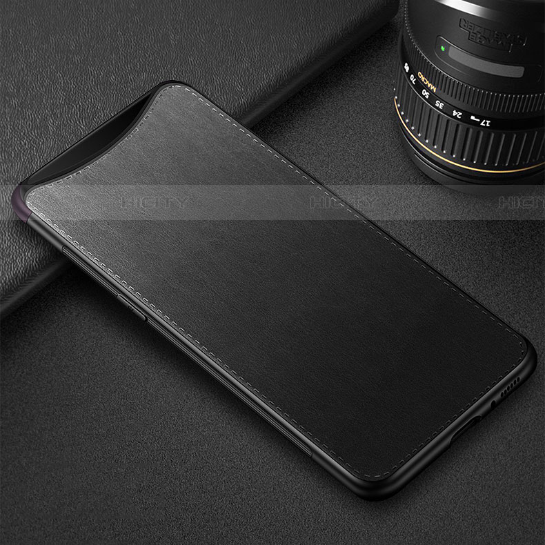 Funda Lujo Cuero Carcasa R01 para Oppo Find X Super Flash Edition