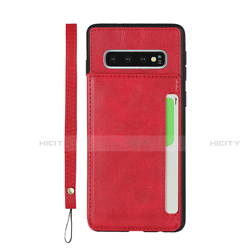 Funda Lujo Cuero Carcasa R01 para Samsung Galaxy S10