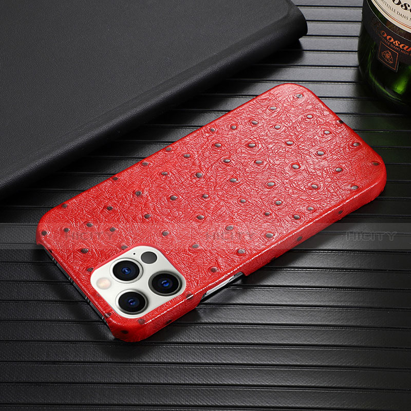 Funda Lujo Cuero Carcasa R02 para Apple iPhone 12 Pro