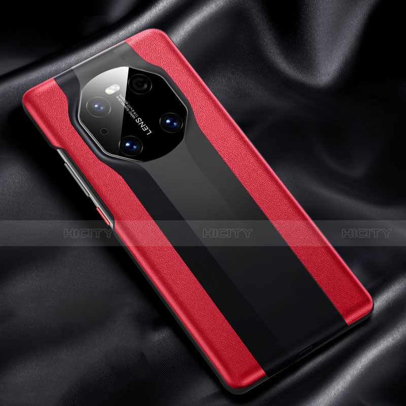 Funda Lujo Cuero Carcasa R02 para Huawei Mate 40E 4G Rojo