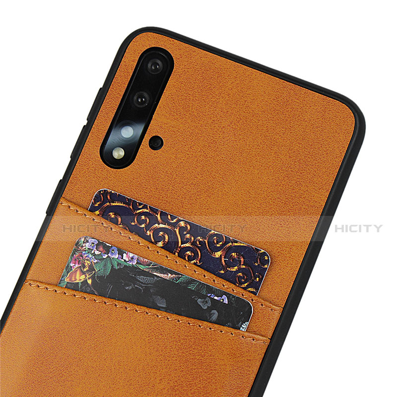 Funda Lujo Cuero Carcasa R02 para Huawei Nova 5