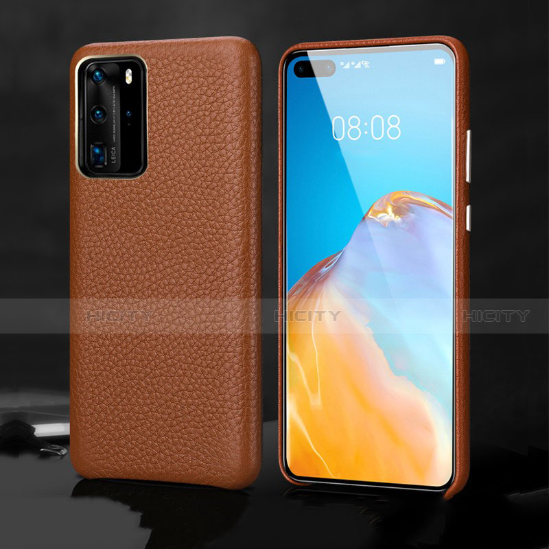 Funda Lujo Cuero Carcasa R02 para Huawei P40 Pro