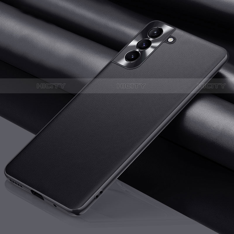 Funda Lujo Cuero Carcasa R02 para Samsung Galaxy S21 Plus 5G Negro