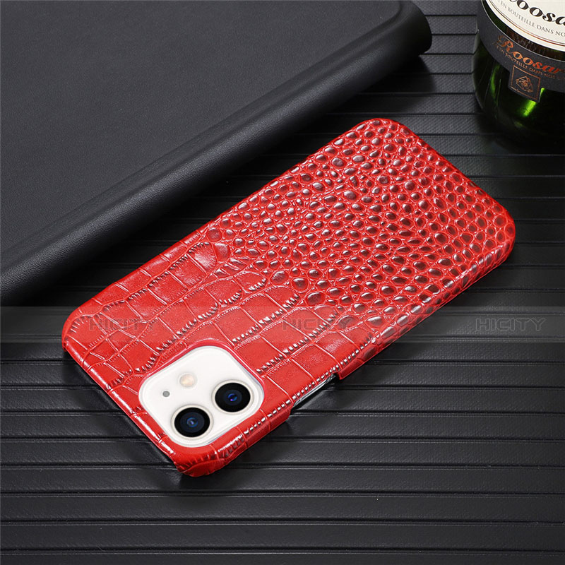 Funda Lujo Cuero Carcasa R03 para Apple iPhone 12