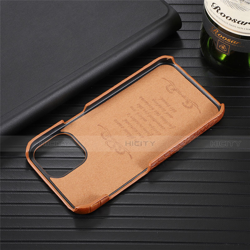 Funda Lujo Cuero Carcasa R03 para Apple iPhone 12 Mini