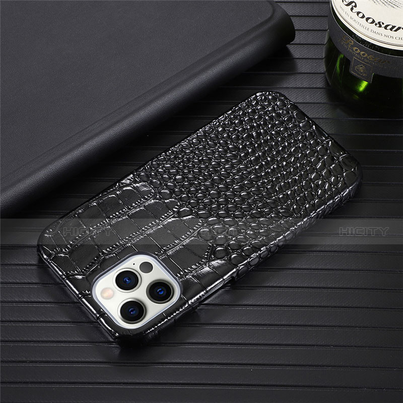 Funda Lujo Cuero Carcasa R03 para Apple iPhone 12 Pro Max