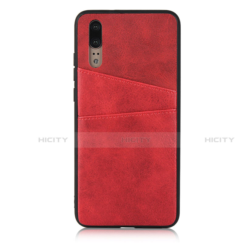 Funda Lujo Cuero Carcasa R03 para Huawei P20