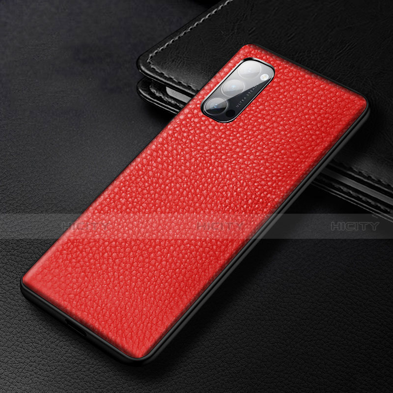 Funda Lujo Cuero Carcasa R03 para Oppo Reno4 5G