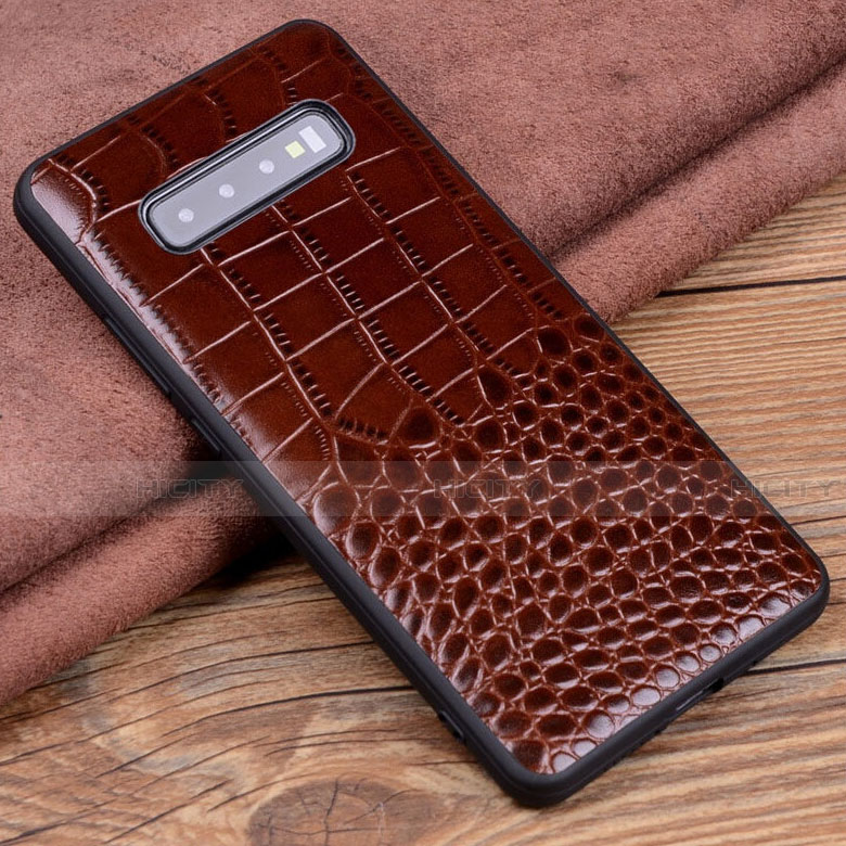 Funda Lujo Cuero Carcasa R03 para Samsung Galaxy S10 Plus