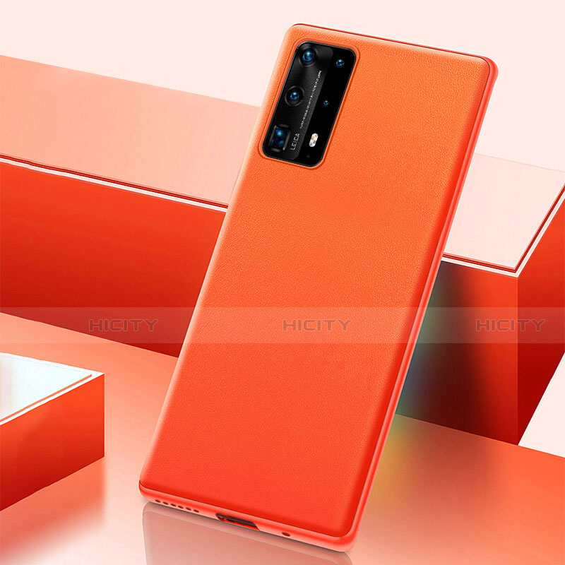 Funda Lujo Cuero Carcasa R04 para Huawei P40 Pro+ Plus Naranja