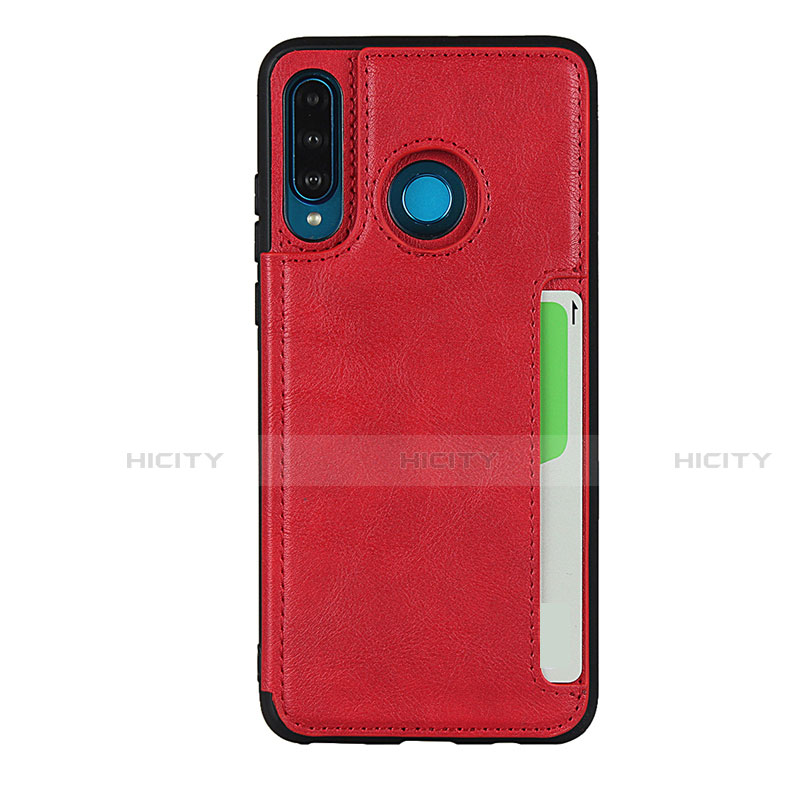 Funda Lujo Cuero Carcasa R05 para Huawei Nova 4e