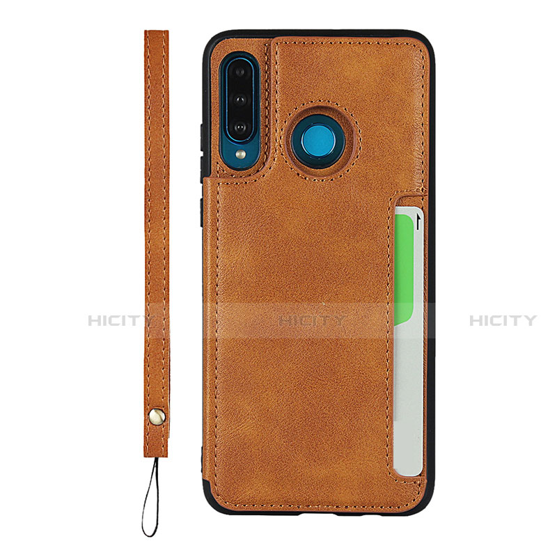 Funda Lujo Cuero Carcasa R05 para Huawei P30 Lite