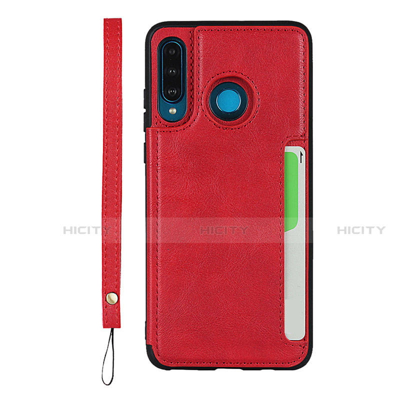 Funda Lujo Cuero Carcasa R05 para Huawei P30 Lite