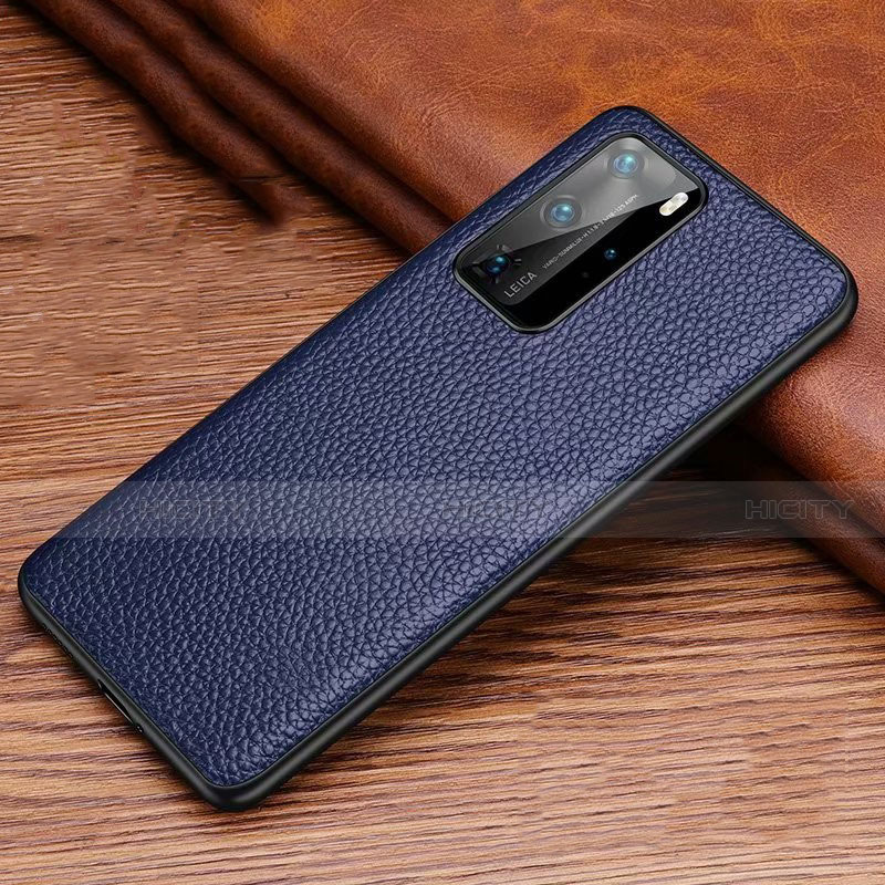 Funda Lujo Cuero Carcasa R06 para Huawei P40 Pro