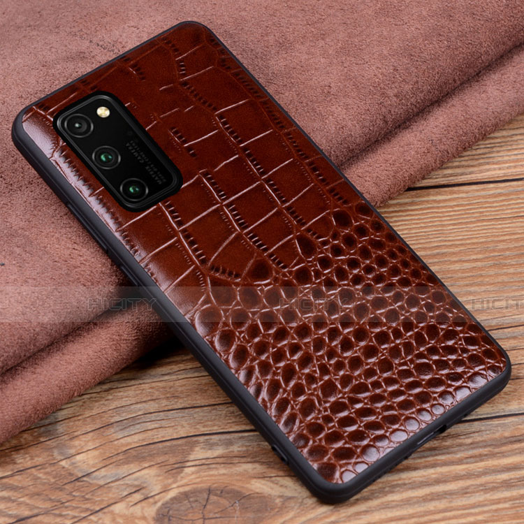 Funda Lujo Cuero Carcasa R08 para Huawei Honor View 30 5G