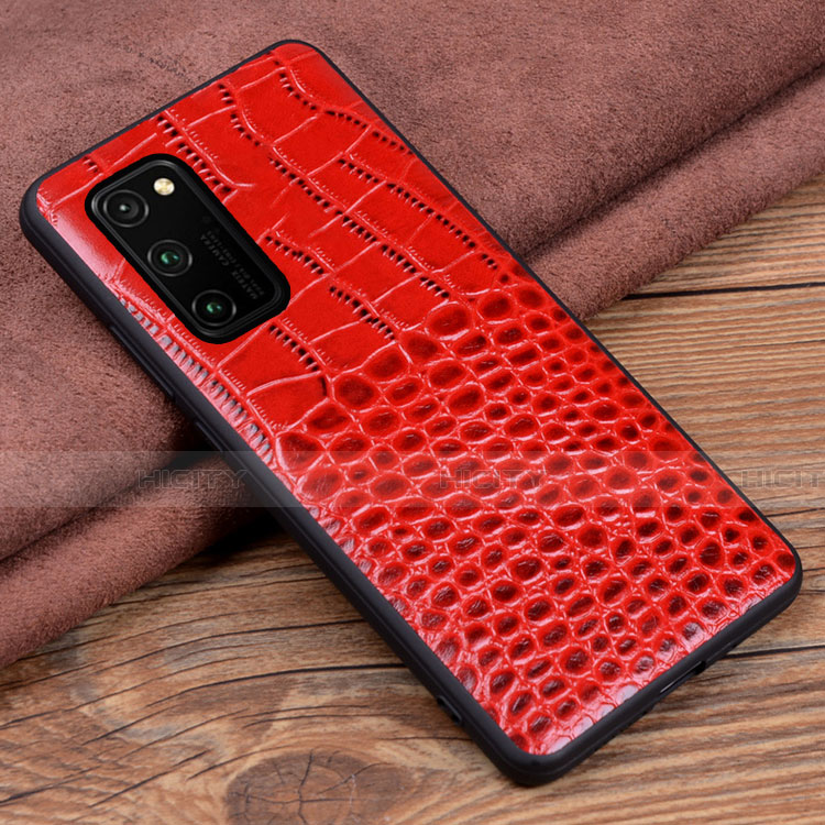 Funda Lujo Cuero Carcasa R08 para Huawei Honor View 30 5G