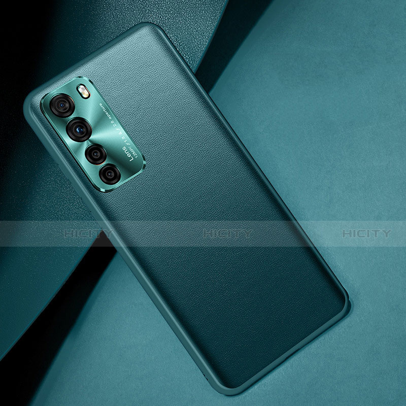 Funda Lujo Cuero Carcasa R08 para Huawei Nova 7 SE 5G Verde