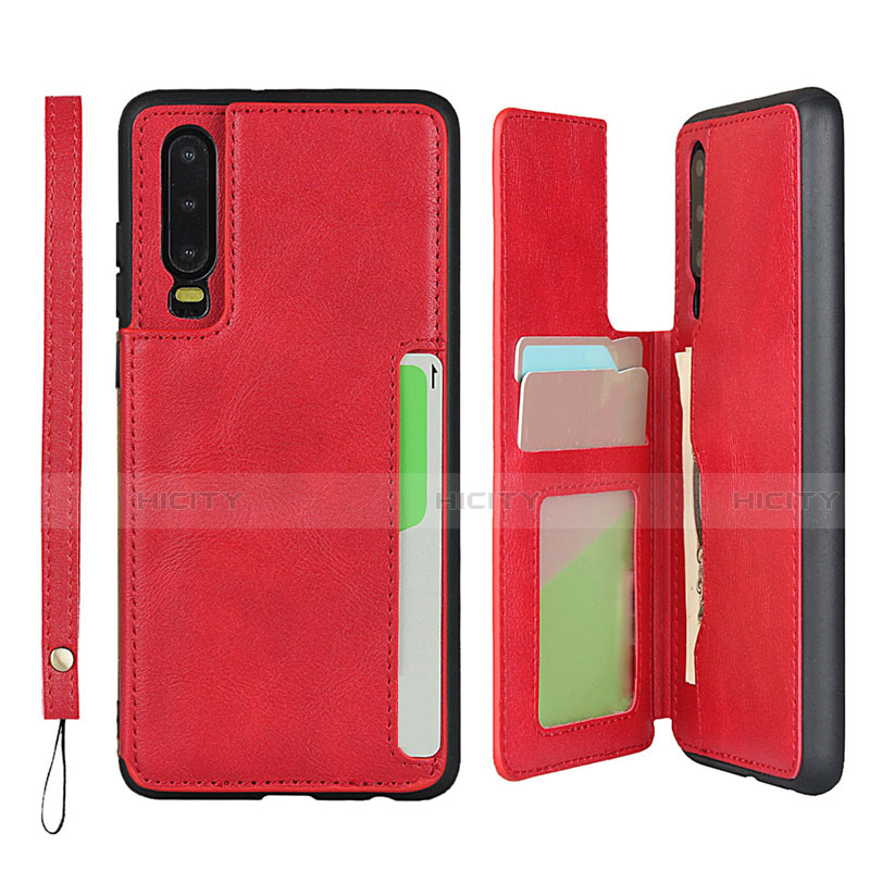 Funda Lujo Cuero Carcasa R08 para Huawei P30