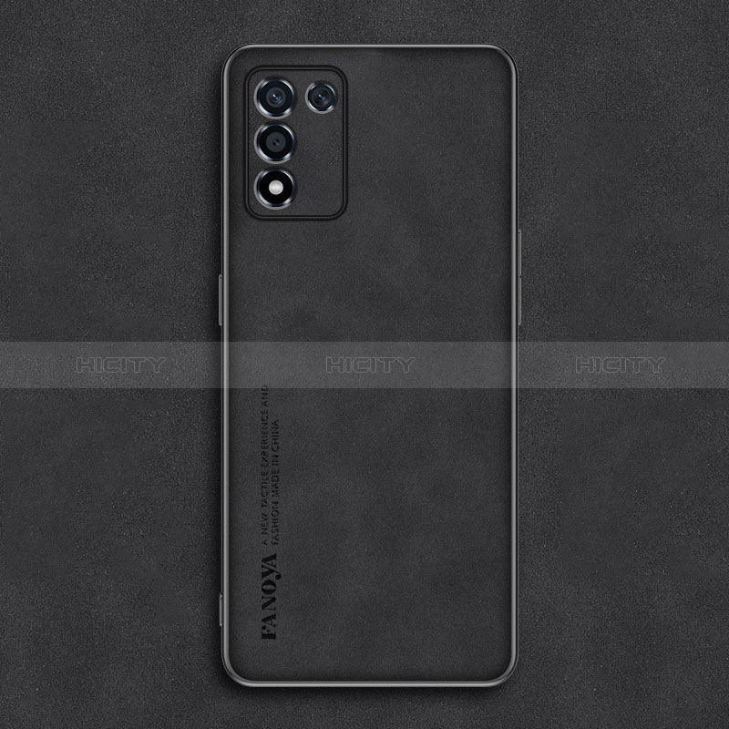 Funda Lujo Cuero Carcasa S01 para Oppo K9S 5G Negro