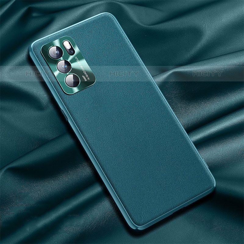 Funda Lujo Cuero Carcasa S01 para Oppo Reno6 Pro 5G India