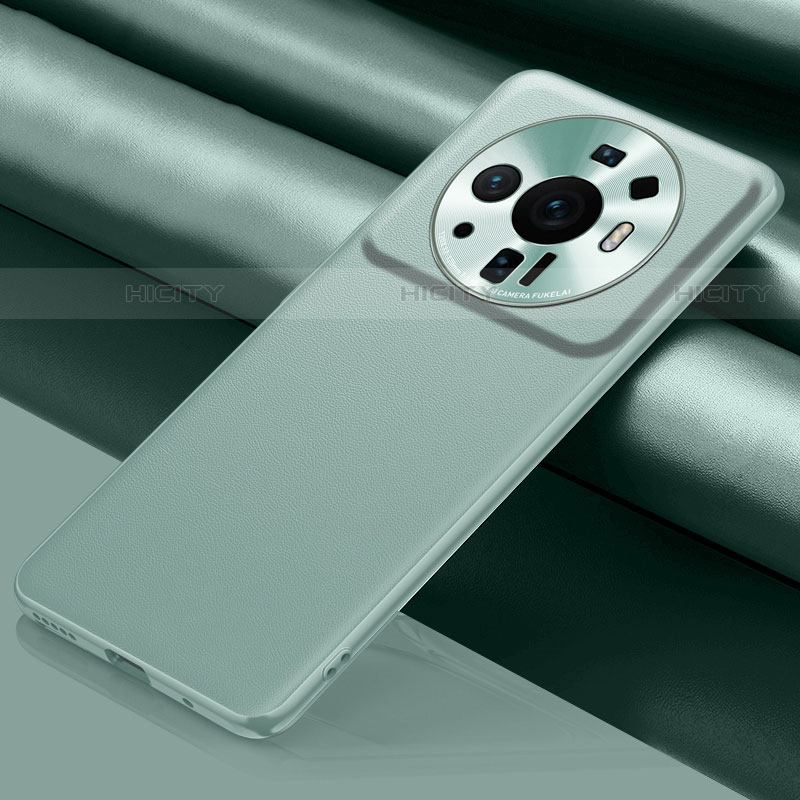 Funda Lujo Cuero Carcasa S01 para Xiaomi Mi 12 Ultra 5G Menta Verde