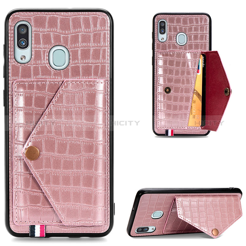 Funda Lujo Cuero Carcasa S01D para Samsung Galaxy A30