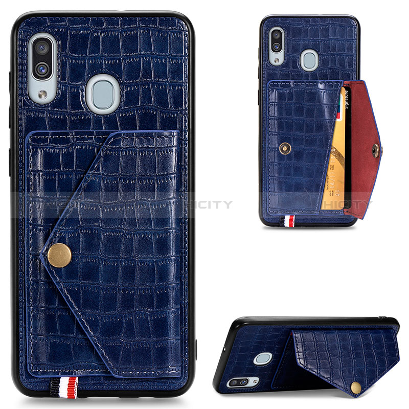 Funda Lujo Cuero Carcasa S01D para Samsung Galaxy A30