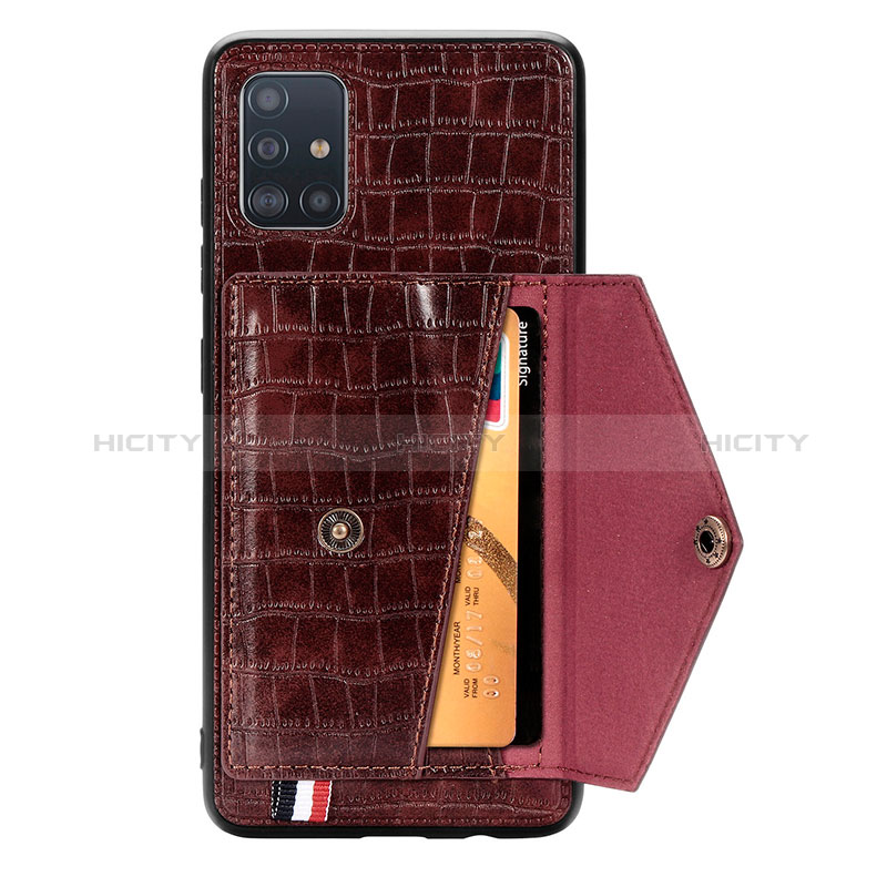 Funda Lujo Cuero Carcasa S01D para Samsung Galaxy A51 4G