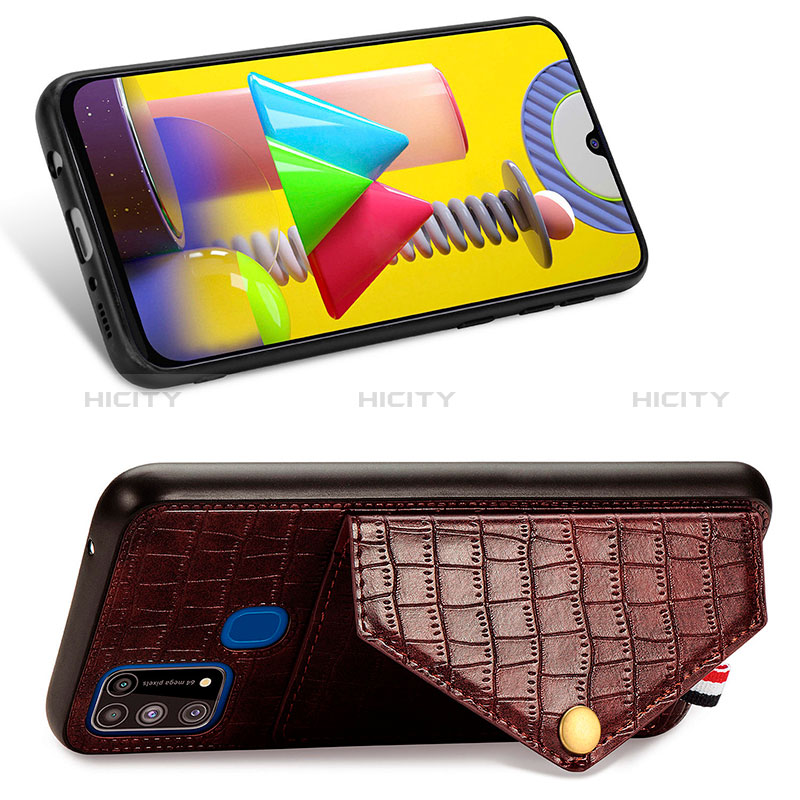 Funda Lujo Cuero Carcasa S01D para Samsung Galaxy M21s