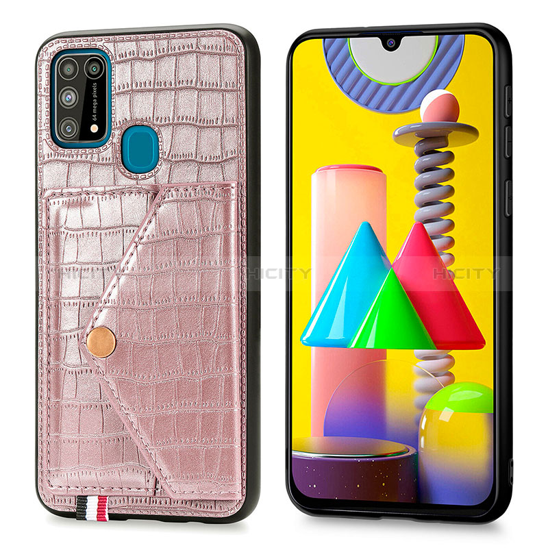 Funda Lujo Cuero Carcasa S01D para Samsung Galaxy M21s