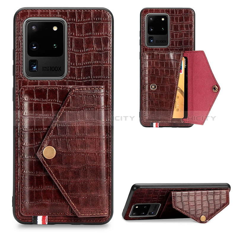 Funda Lujo Cuero Carcasa S01D para Samsung Galaxy S20 Ultra 5G