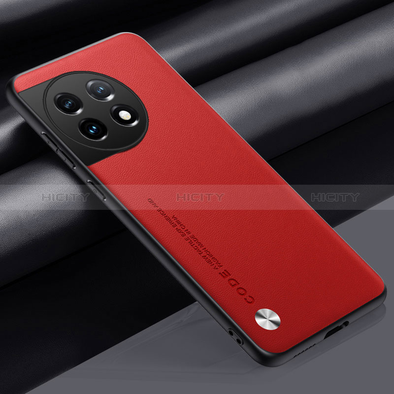 Funda Lujo Cuero Carcasa S02 para OnePlus Ace 2 5G Rojo