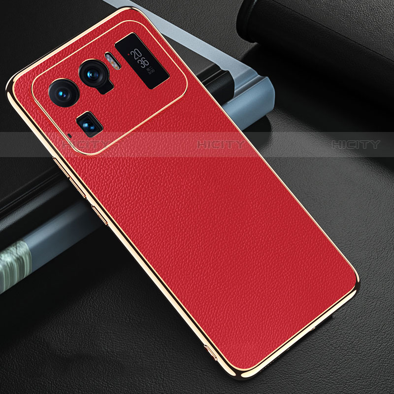 Funda Lujo Cuero Carcasa S03 para Xiaomi Mi 11 Ultra 5G Rojo