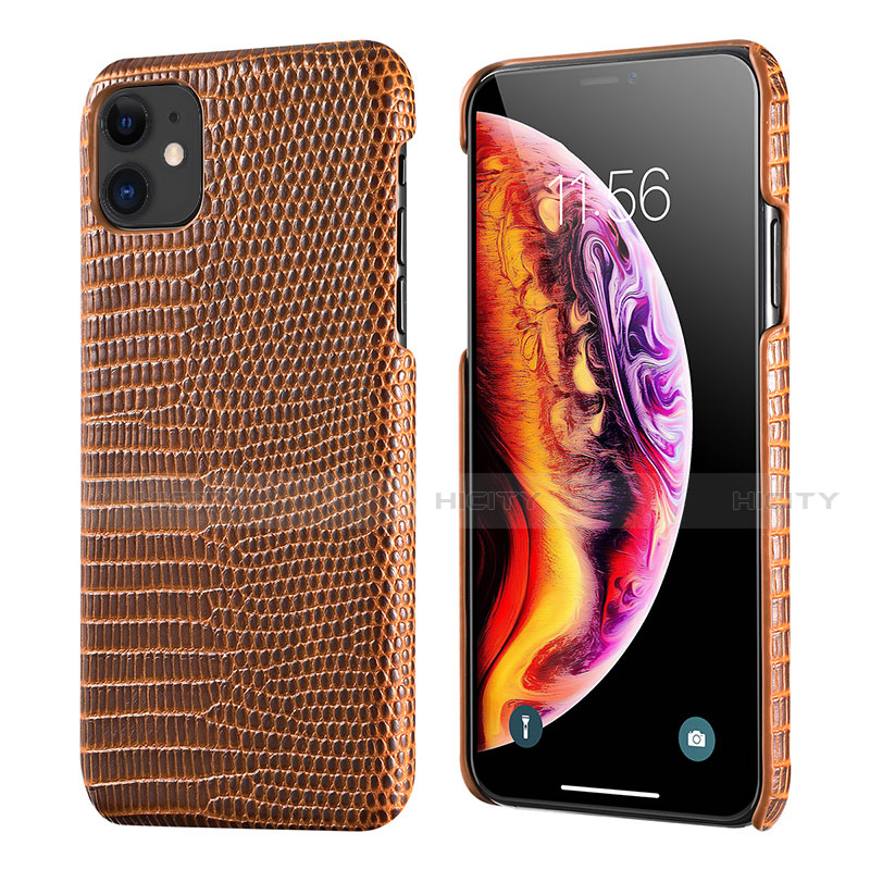 Funda Lujo Cuero Carcasa S04 para Apple iPhone 11