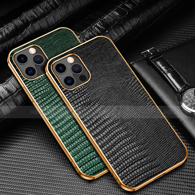 Funda Lujo Cuero Carcasa S04 para Apple iPhone 13 Pro