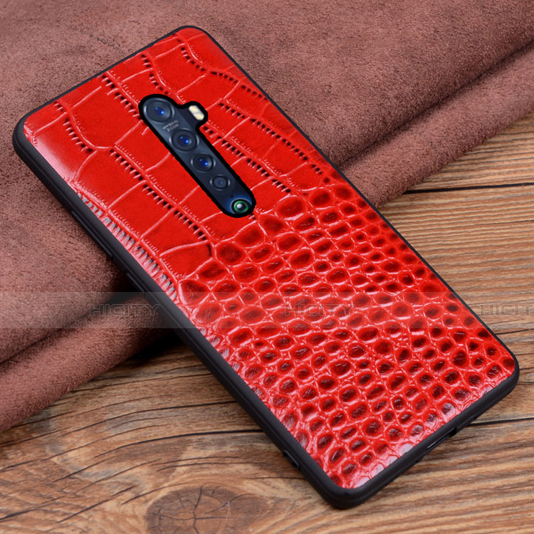 Funda Lujo Cuero Carcasa S04 para Oppo Reno2