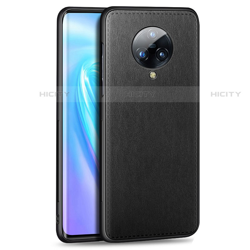 Funda Lujo Cuero Carcasa S04 para Vivo Nex 3 Negro