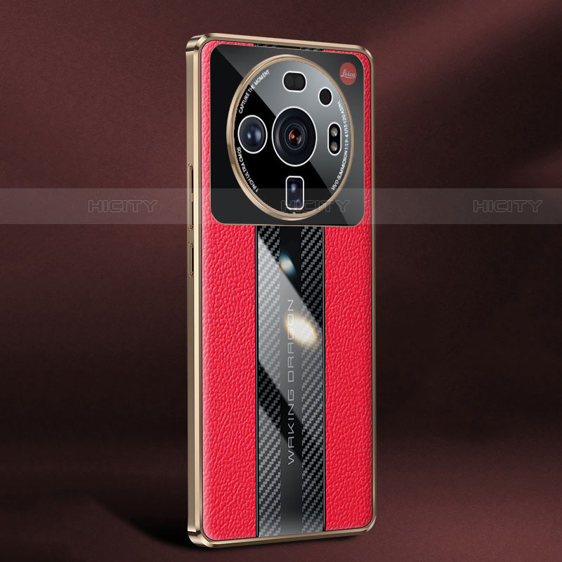Funda Lujo Cuero Carcasa S04 para Xiaomi Mi 12 Ultra 5G Rojo