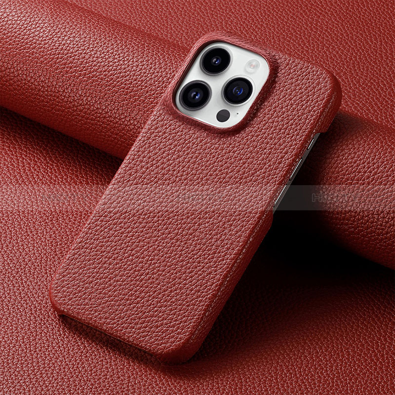 Funda Lujo Cuero Carcasa S04D para Apple iPhone 13 Pro