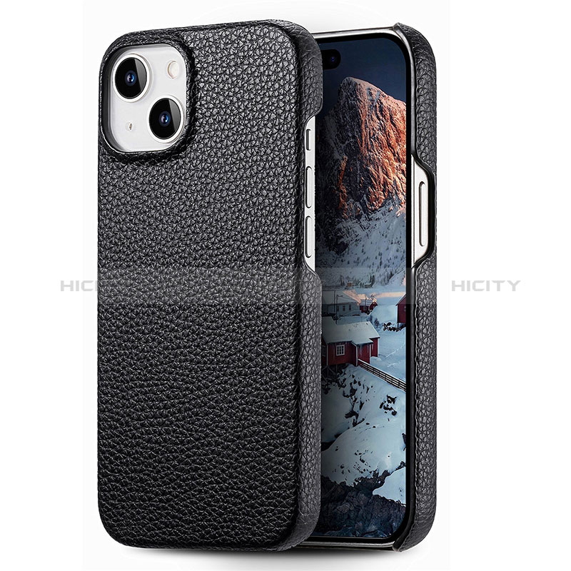 Funda Lujo Cuero Carcasa S04D para Apple iPhone 14