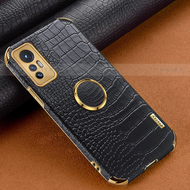 Funda Lujo Cuero Carcasa S05 para Xiaomi Mi 12S 5G Negro