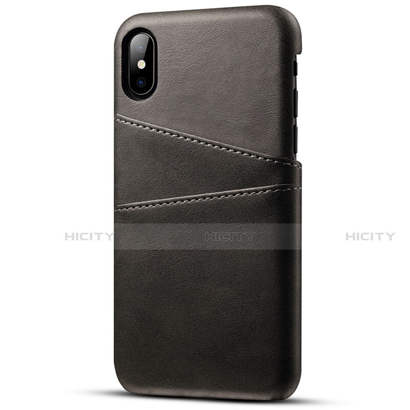 Funda Lujo Cuero Carcasa S06 para Apple iPhone Xs