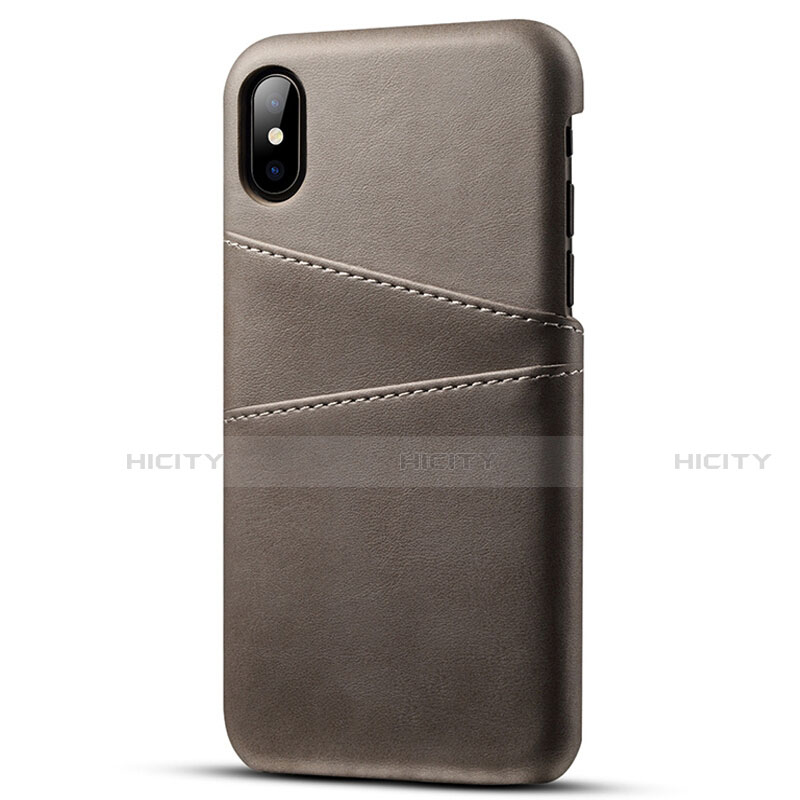 Funda Lujo Cuero Carcasa S06 para Apple iPhone Xs