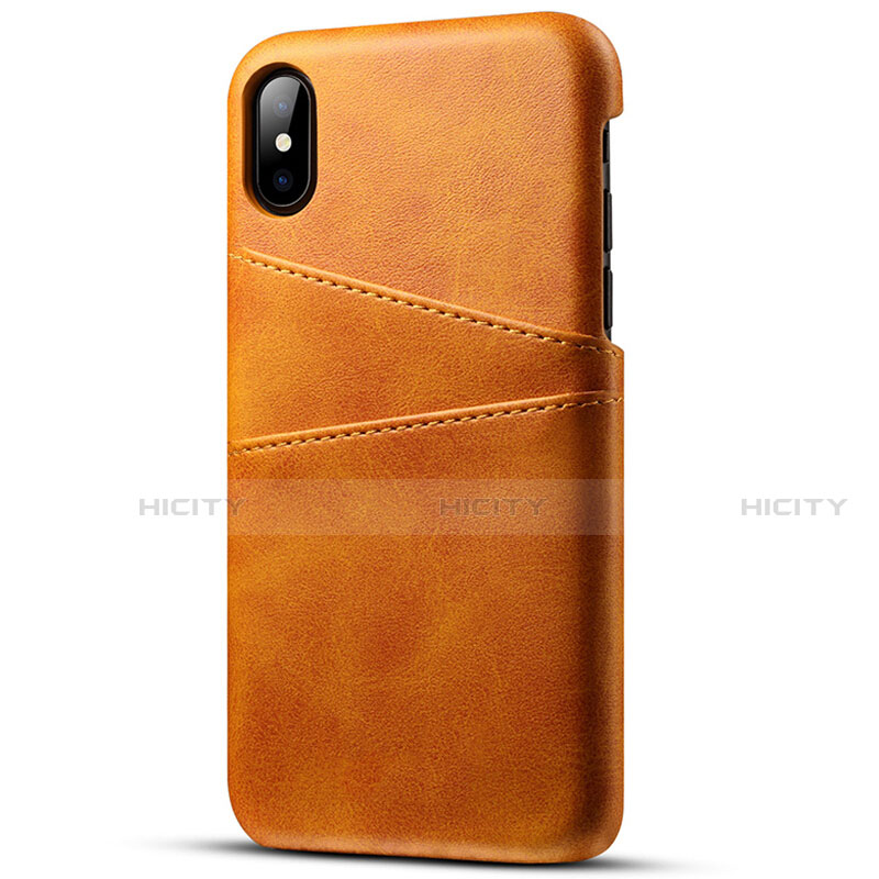 Funda Lujo Cuero Carcasa S06 para Apple iPhone Xs