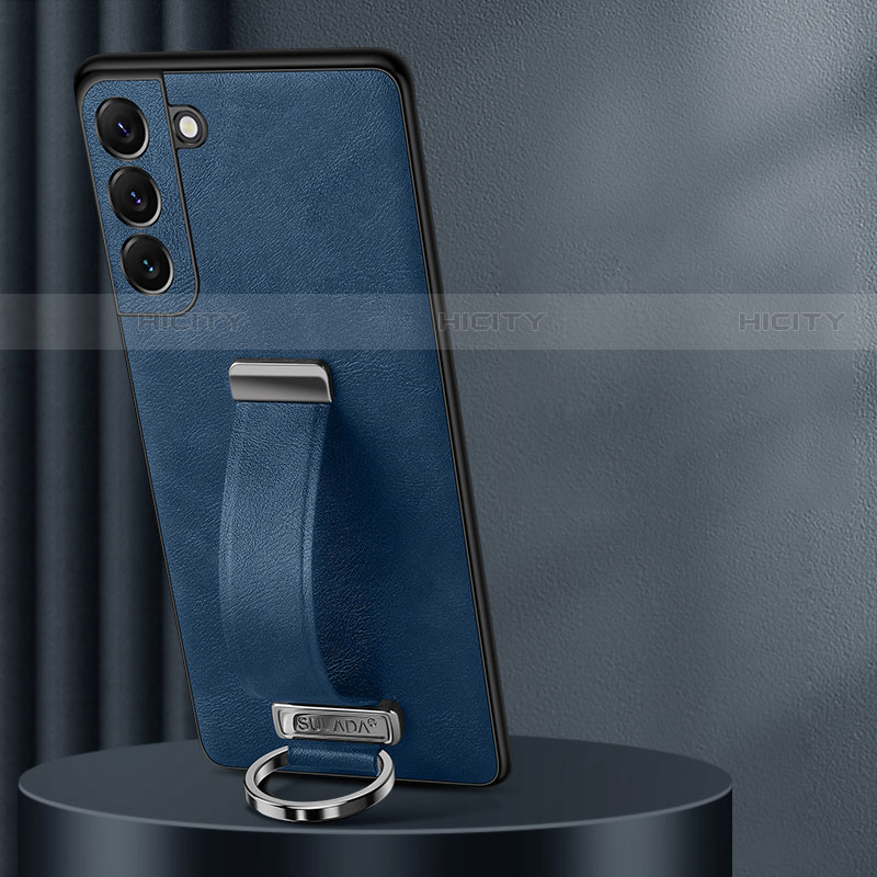 Funda Lujo Cuero Carcasa S06 para Samsung Galaxy S21 5G Azul